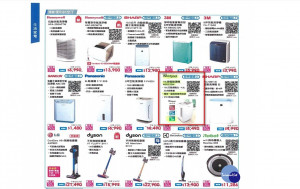 行政院公平會7日表示，神腦公司因販售Whirlpool 10L節能除濕機WDEE20W事涉廣告不實(紅框處)，因此依公平交易法開罰神腦公司新台幣10萬元罰鍰。（圖／行政院公平會）