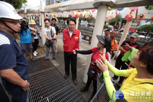 強颱利奇馬進逼　林右昌視察抽水站及雨水下道改善工程