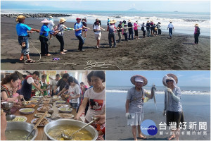 東北角管理處接連在宜蘭海邊舉辦牽罟體驗活動。（圖／東北角暨宜蘭海岸風景區管理處提供）