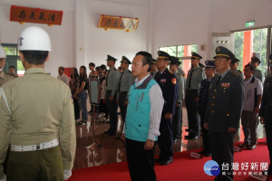 九三軍人節嘉義縣舉行秋祭國殤典禮，場面莊嚴隆重