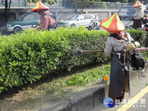 修籬師傅現功夫，綠意長龍貫東西