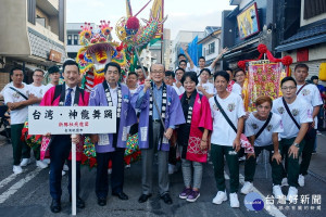 桃園市政府秘書處長顏子傑率同大溪新勝社飛龍團前往日本參加「成田傳統藝能祭」。