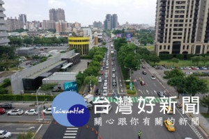 市政北七路與惠中路口空拍圖