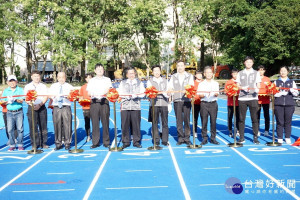 「108年全國運動會北科附工場館啟用典禮」中桃園市長鄭文燦親臨剪綵。