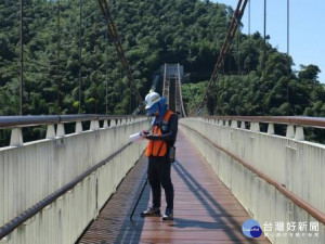 嘉義梅山太平雲梯定期巡檢 遊客很安全