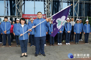 108年全國運動會嘉義市代表隊授旗 市長黃敏惠勉勵選手發揮運動家精神，為嘉爭光