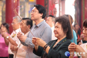 基隆天顯宮伍顯靈官大帝誕辰　林右昌祈求市運昌隆