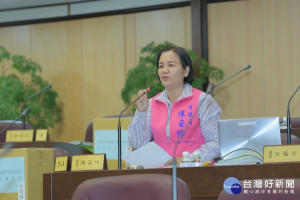 市議員陳姿伶在總質詢時為原住民請命，建議市府在中壢區優先推動0到3歲的公辦民營托嬰中心，及3到6歲的公辦民營原民母語幼兒園。(圖／桃園市議會提供)