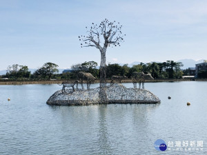 八德高城陂塘生態公園裝置藝術     「高城島風景」全新亮相