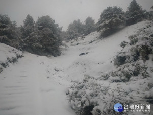 玉山雪景。（圖／玉管處提供）