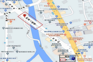 「桃園區經國路經國二號橋伸縮縫更換工程」施工位置圖。