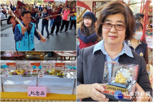 參加羅東中山公園土地公春遊活動，有機會獲得招財開運金鼠。（圖／陳木隆攝）