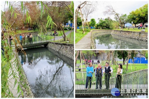 宜蘭護城河的水岸風情。（圖／宜蘭市公所提供）