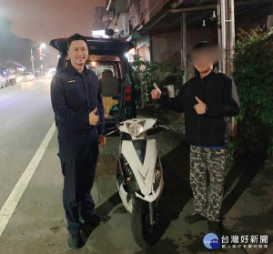 警員黃文煌休假不忘為民服務，用警政署的APP軟體，幫車主尋獲失竊機車。