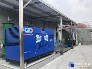 豬場設置沼氣發電機 利用甲烷發電（圖／雲林縣政府）