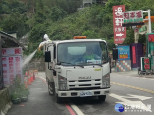 台東成立防疫消毒大隊　每週巡迴消毒人群聚集場所區域（圖／台東縣政府）