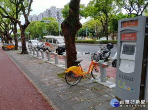 林口區仁愛路2段「林口新創園」YouBike站1日啟用，有32車位