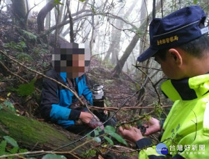 老翁山區迷途　警即刻救援（圖／台東關山警分局提供）