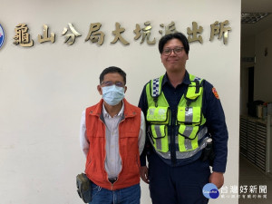 郭男萬分感謝員警積極熱心幫助，讓他「死而復生！」。

