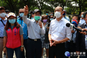 五一連假將至　韓國瑜視察公園防疫消毒工作