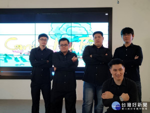 建國科大學生2D動畫「GREE HU FO」在新一代設計展中大放異彩。圖／記者鄧富珍攝