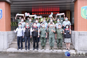 軍民同心西瓜送愛　花蓮縣府向國軍致上敬意