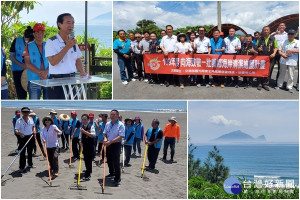 壯圍海灘巡護隊擴編啟動。（圖∕張淑玲攝）