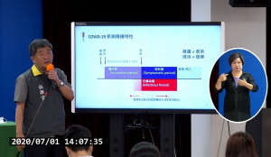 中央流行疫情指揮中心今1日公布，台灣目前仍維持447人確診武肺，目前僅剩2人住院隔離中。（圖／衛福部疾管署YouTube）