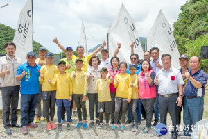 帶著地方滿滿的寄託，「宜蘭縣豆腐岬帆船訓練基地新建工程」動工了。（圖∕宜蘭縣政府提供）