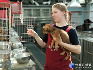 林瑪莉憑藉著一股喜愛狗兒的勇氣加入板橋動物之家志工的行列。除了餵食、洗澡及牽狗散步之外，她從不挑剔或排斥任何勞務工作