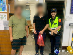 身障男流落街頭　警協助返家（圖／苗栗分局提供）