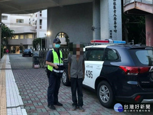 精障男迷途徧遠山間　警主動護送返回老人安養中心（圖／通霄分局）