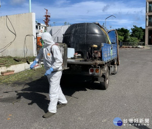 蘇澳國際商港老鼠驗出漢他病毒，相關單位隨即展開消毒工作。（圖∕疾管署提供）。