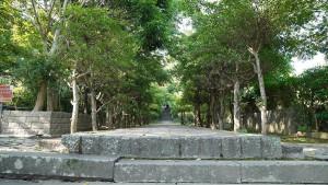 原芝山岩神社鳥居設置地點（圖／台北市工務局提供）