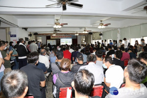 經濟部與嘉義縣府22日在布袋舉行漁電共生推動政策說明會／陳致愷翻攝