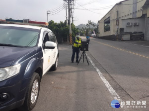 太平警方全面測速取締。林重鎣攝