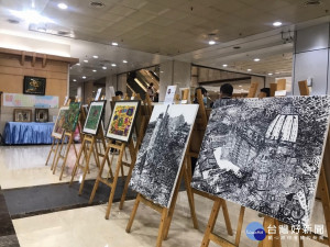 仁愛醫院畫展。林重鎣攝