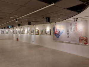 『新北話-畫新北』復興商工新銳藝術家創作展，23日於美麗永安藝文中心舉辦開幕式