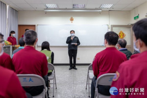 市長致詞表示，感謝大家的用心與付出，讓消防救護工作不打烊
