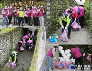 營造新年新氣象，宜蘭市長江聰淵帶隊清淨生活環境。（圖∕宜蘭市公所提供）