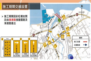 桃市大園區彩虹橋改善工程，3月8日起施工期間封閉車道。