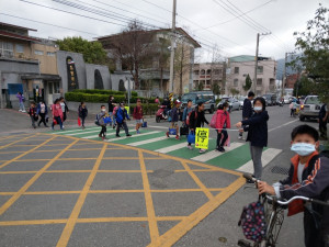 守護學童安全　花蓮縣府再設綠斑馬　增中南區9所學校示範場域