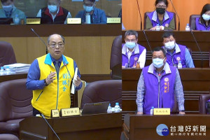 針對大南興地區公設嚴重不足，桃園市議員劉勝全質詢市府民政局長陳靜航。