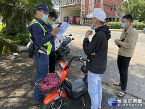 電動自行車肇事率高，平鎮警方加強取締