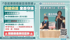 台北市府21日下午召開記者會，由市長柯文哲宣布北市即起推行「加強版防疫專責旅館」，專門收治新冠快篩陽性和輕症者。（圖／柯文哲YouTube）