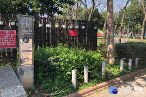 桃園市政府水務局超前部署地下水整備作業平鎮新勢公園備用水井。
