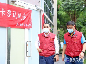 侯友宜視察樹林區熱區防疫中心及保安市場