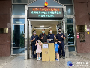 強化基層警執勤安全，地方善心人士捐贈龍潭警防疫物資