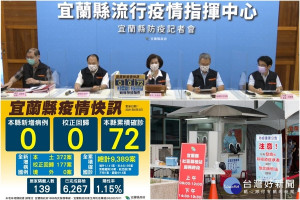 宜縣抗疫添利器，7家企業合捐「雙面採檢正壓式檢疫亭」。（圖∕宜蘭縣政府）