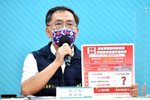 台北市副市長蔡炳坤強調「有多少疫苗、才提供多少人來預約」這應該是最基本原則。（圖／台北市府秘書處媒體事務組）